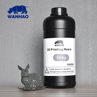 Wanhao 3D-Drucker UV Resin - 1000 ml - Grau